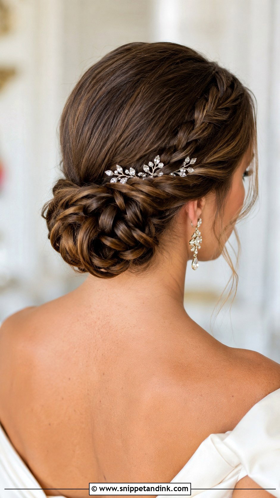 Braided Chignon Updo - Snippet and Ink - 20 Bridal Braid Hairstyle Ideas