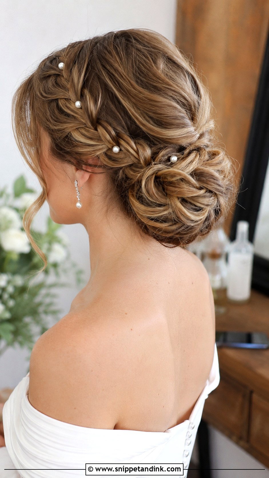 Braided Chignon Wedding Hair - Snippet and Ink - 20 Chignon Hair Wedding Ideas