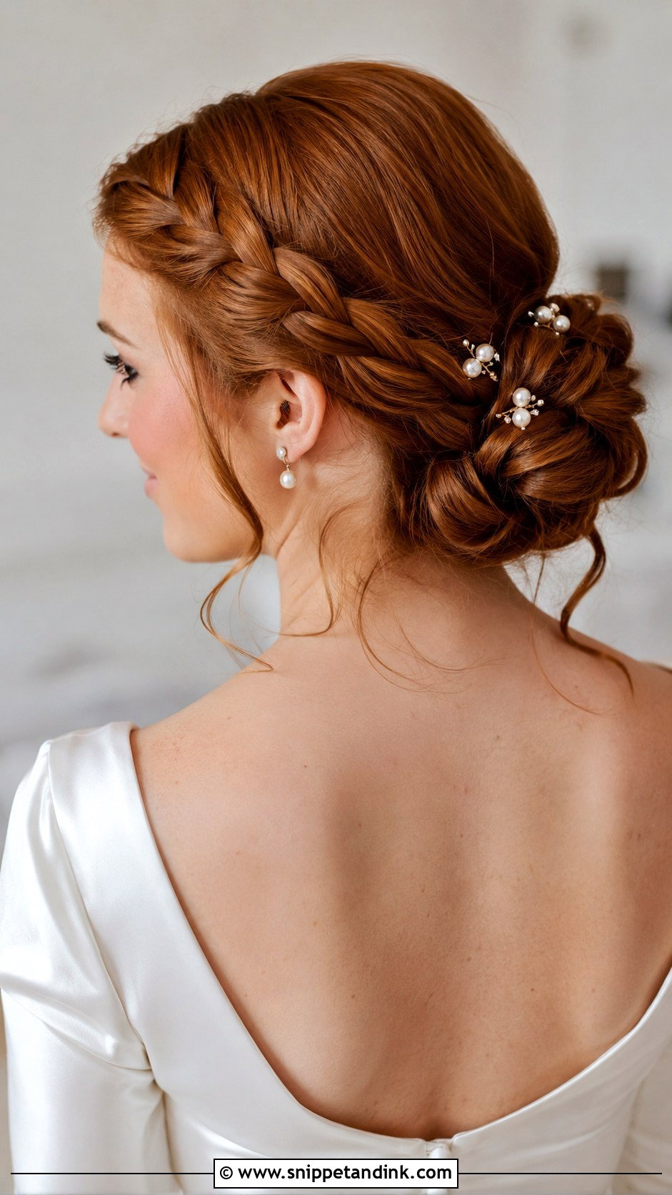 Braided Chignon Wedding Hair - Snippet and Ink - 20 Braided Hair for Wedding Ideas