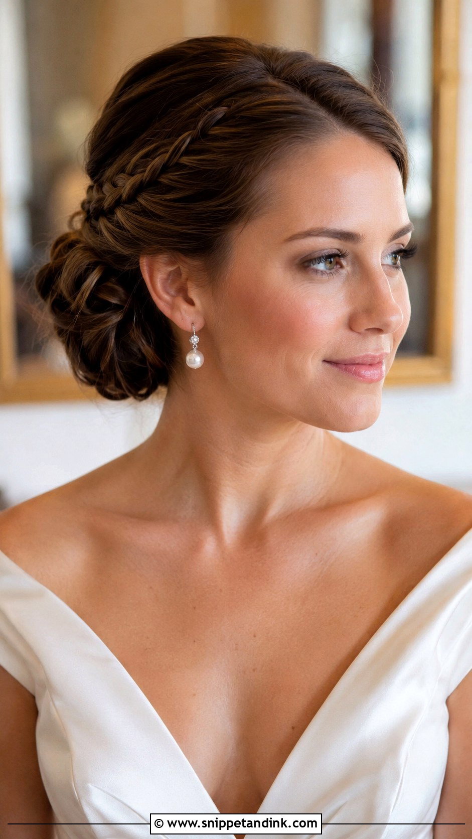 Braided Chignon Wedding Hairstyle - Snippet and Ink - 20 Elegant Braided Hairstyles Weddings