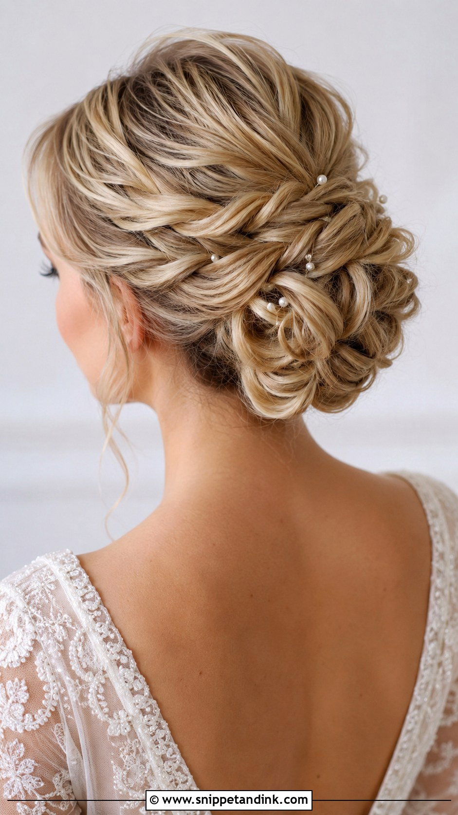 Braided Chignon Wedding Hairstyle For Long Hair - Snippet and Ink - 20 Braid Wedding Hairstyles for Long Hair