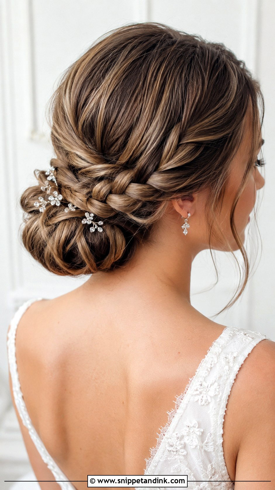 Braided Chignon Wedding Hairstyle - Snippet and Ink - 15 Wedding Hairstyles with Braid
