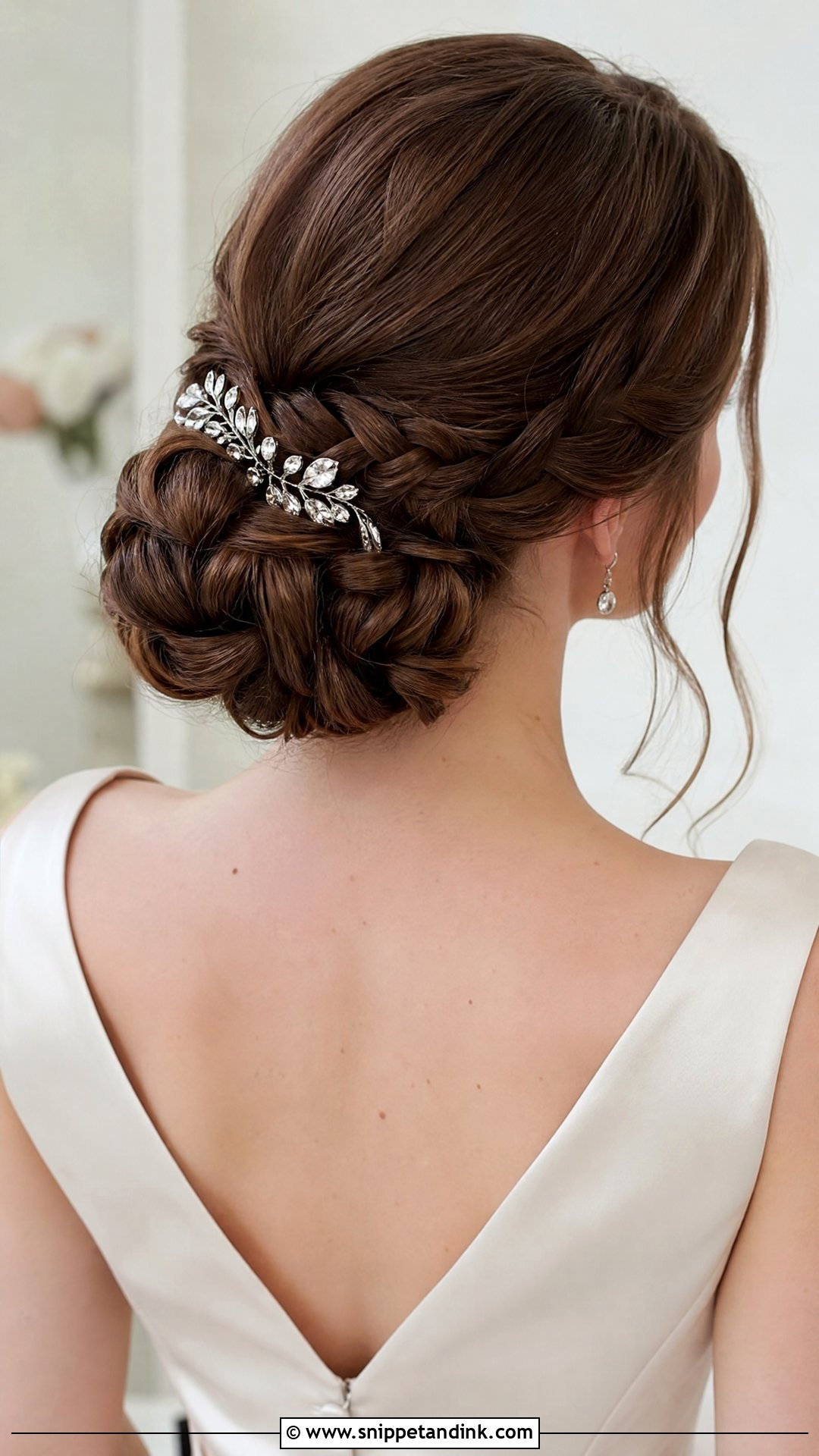 Braided Chignon Wedding Updo - Snippet and Ink - 20 Wedding Hair Braids