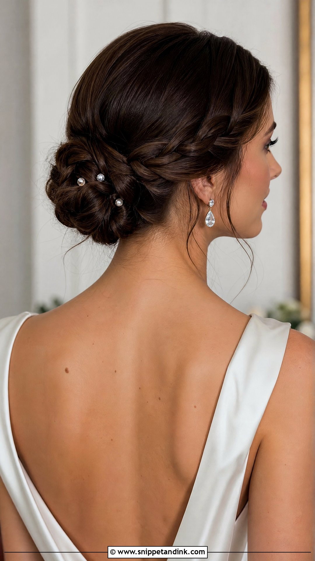 Braided Chignon Wedding Updo - Snippet and Ink - 20 Wedding Updo Hairstyles with Braid