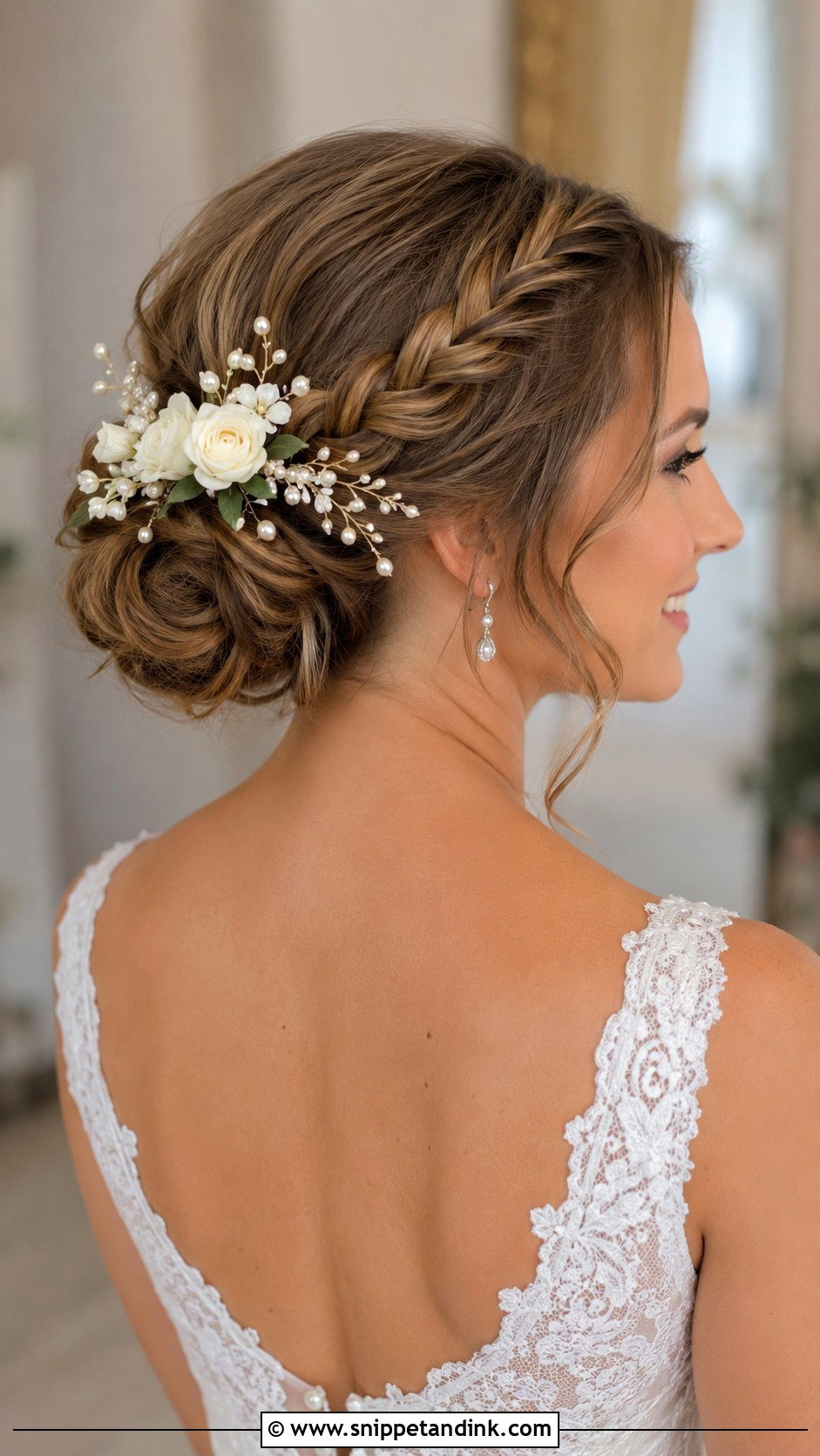 Braided Chignon Wedding Updo for Long Hair - Snippet and Ink - 30 Wedding Hair Styles for Long Hair