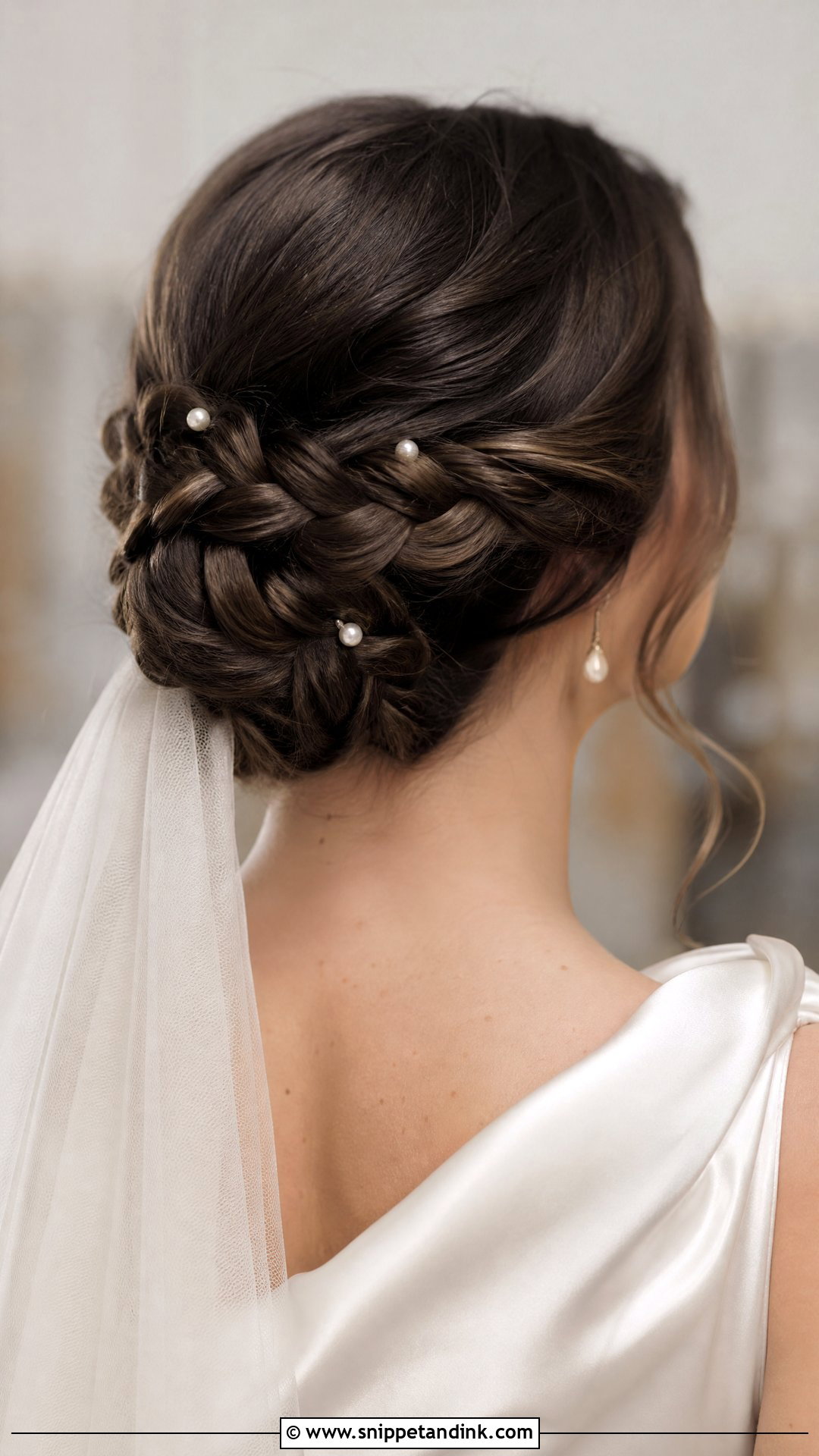 Braided Chignon for Bride - Snippet and Ink - 20 Braid Hairstyles for Bride