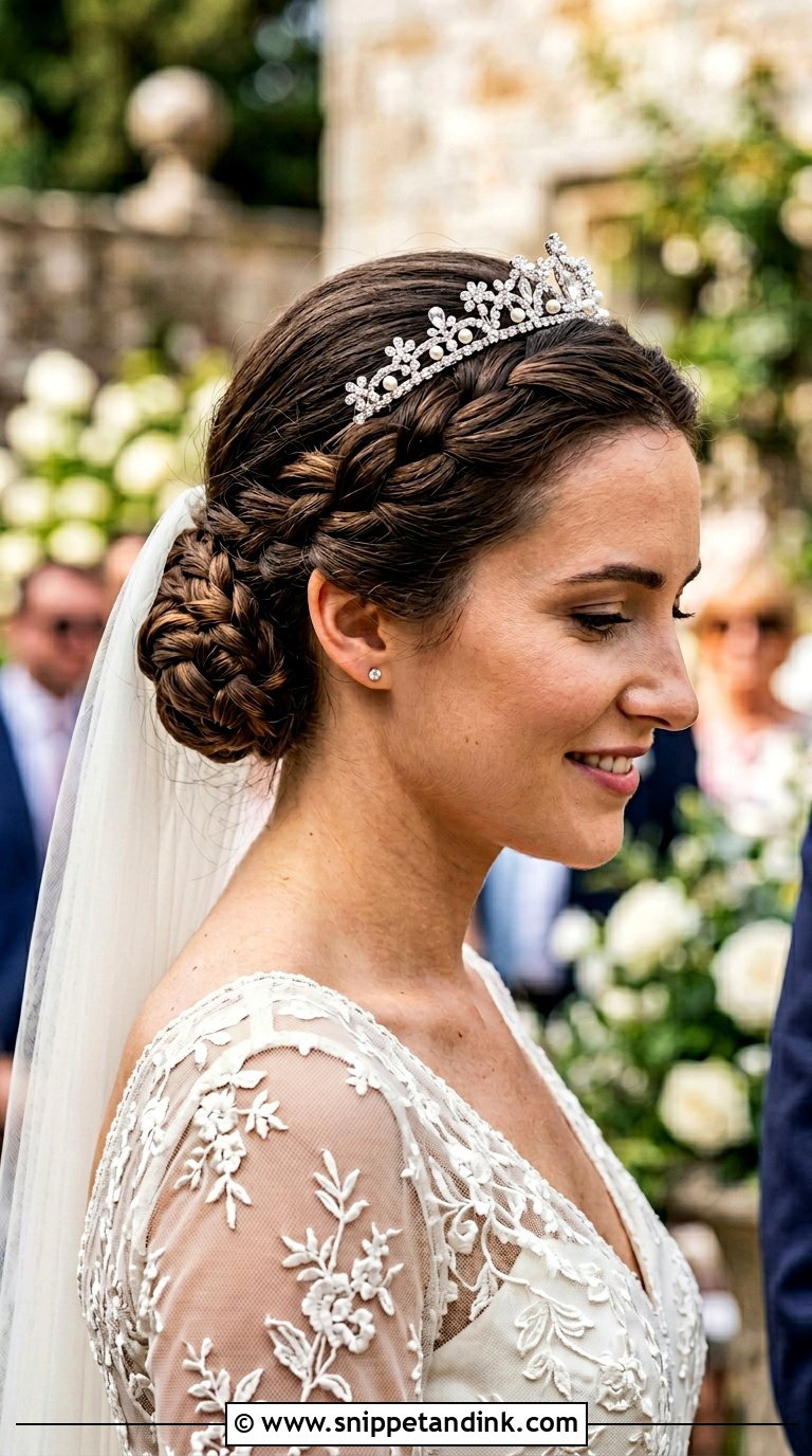 Braided Chignon for Bride - Snippet and Ink - 20 Braid Hairstyle for Bride Ideas