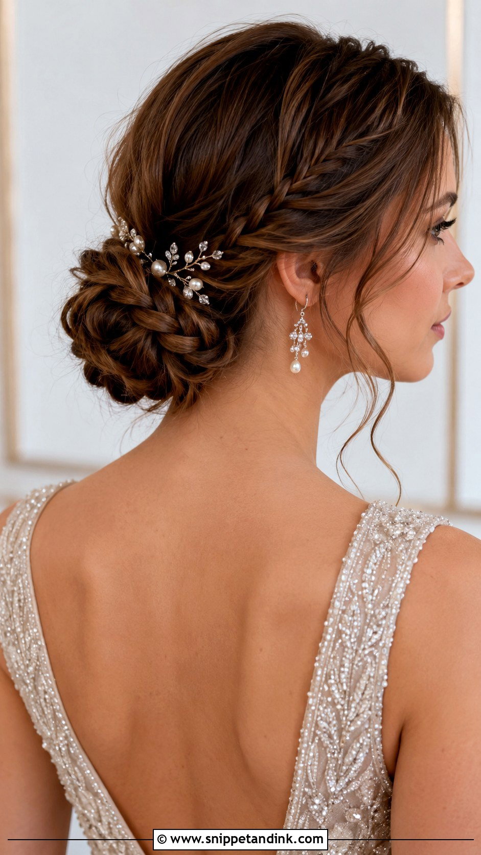 Braided Chignon for Long Hair - Snippet and Ink - 25 Bridal Braids for Long Hair