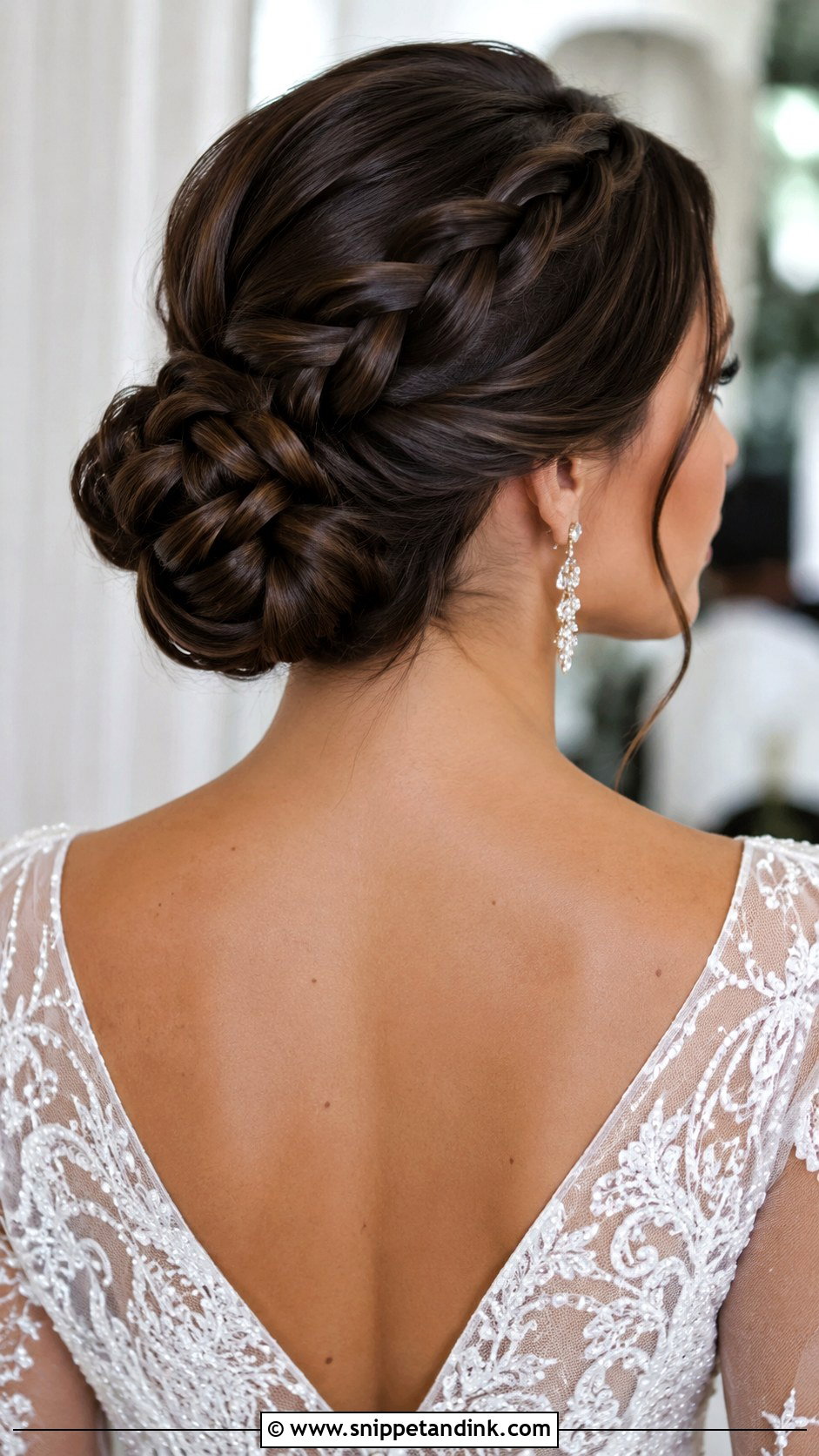 Braided Chignon - Snippet and Ink - 20 Braid Hairstyle for Wedding Ideas