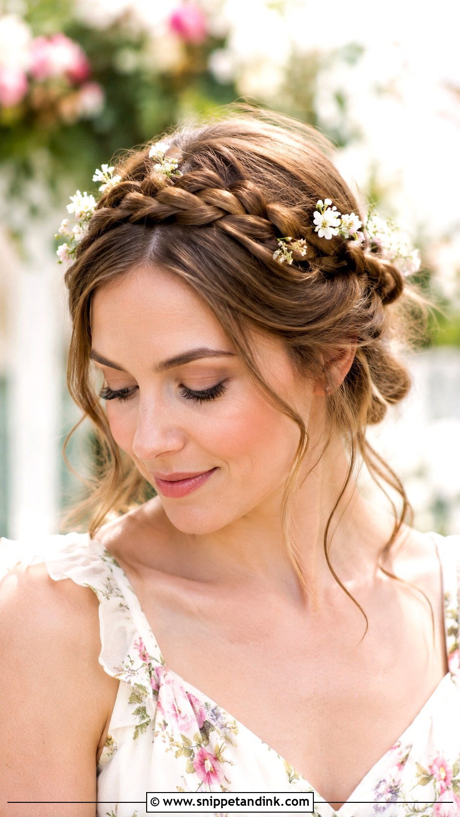 Braided Crown - Snippet and Ink - 20 Bridal Guest Hairstyles
