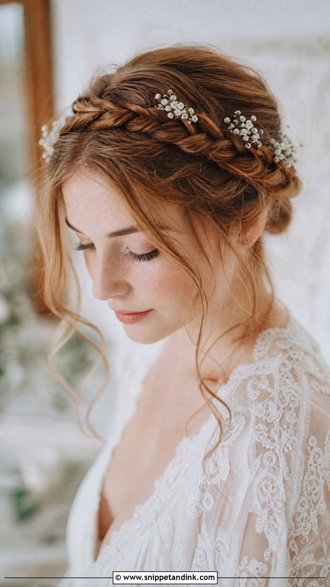 Braided Crown - Snippet and Ink - 20 Wedding Hairstyles 2024