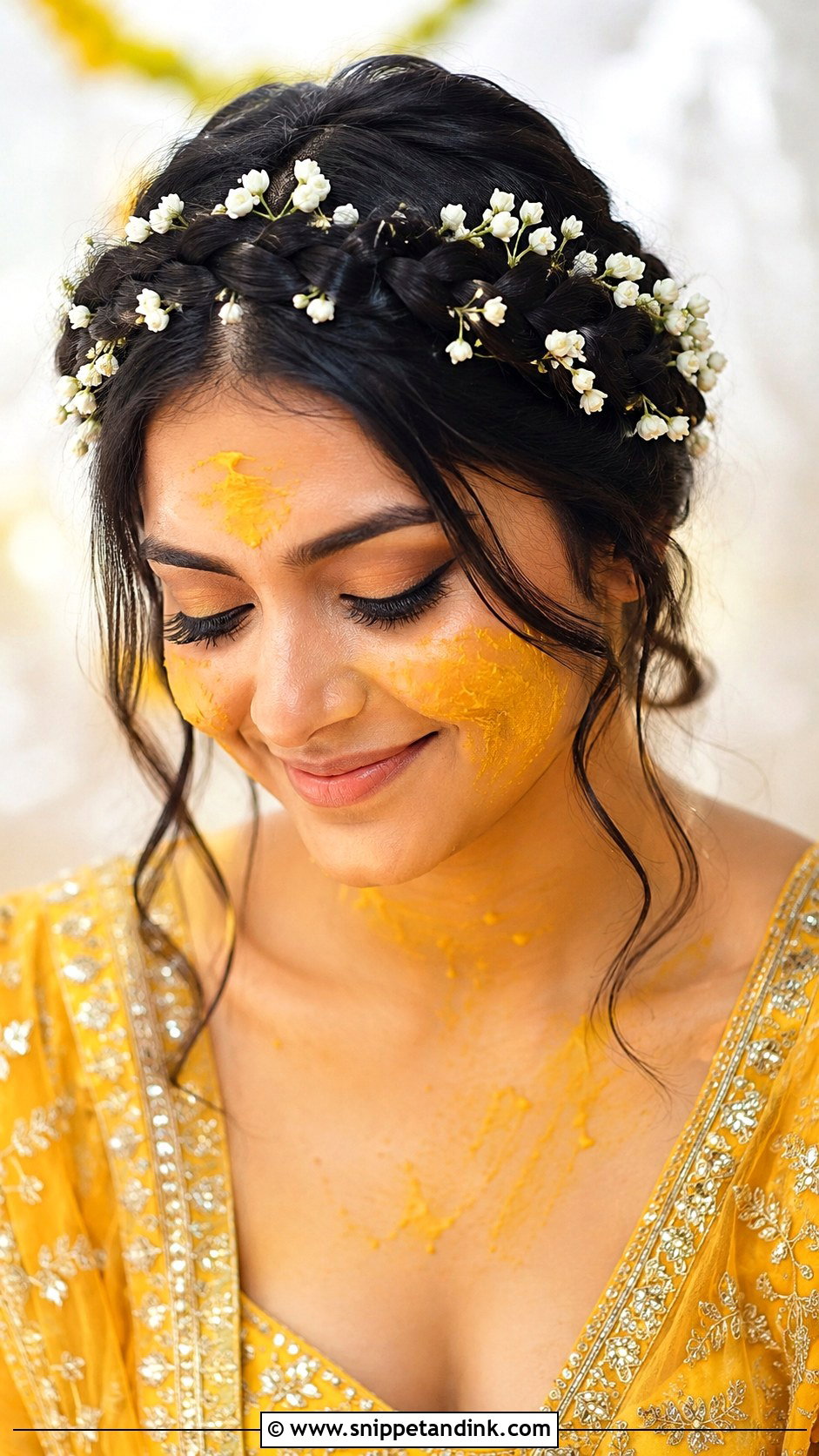 Braided Crown - Snippet and Ink - 25 Trendy Indian Wedding Hairstyles