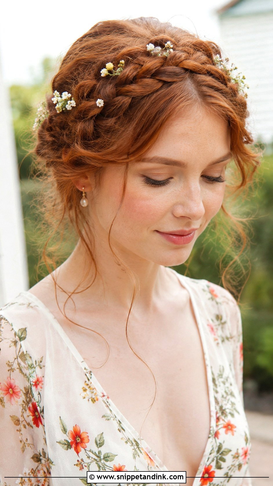 Braided Crown - Snippet and Ink - 25 Wedding Guest Hair Up Ideas