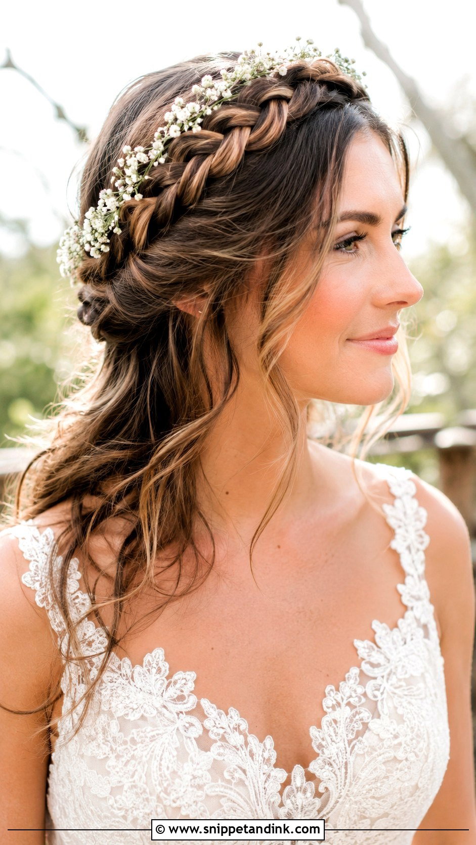 Braided Crown - Snippet and Ink - 30 Wedding Hair Ideas