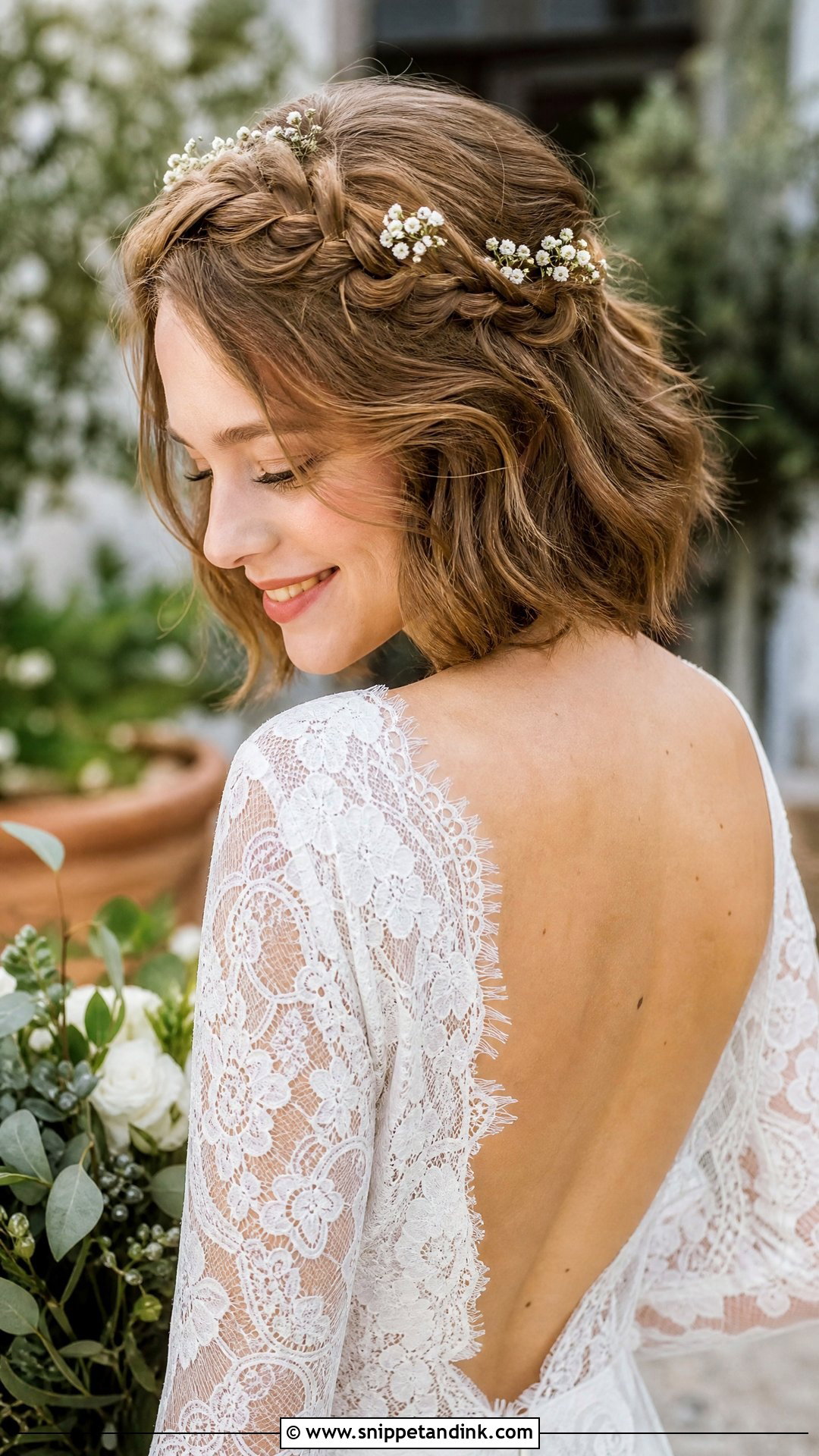 Braided Crown Bob - Snippet and Ink - 20 Formal Bob Hairstyles Wedding