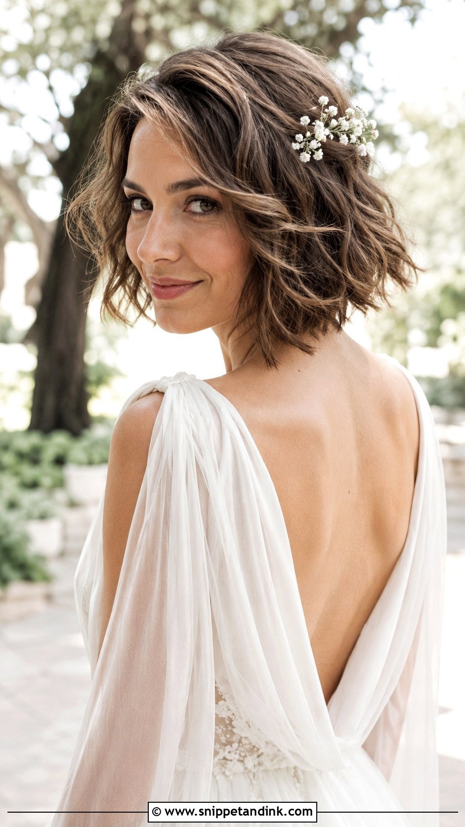 Braided Crown Bob - Snippet and Ink - 25 Short Wedding Hairstyle Ideas