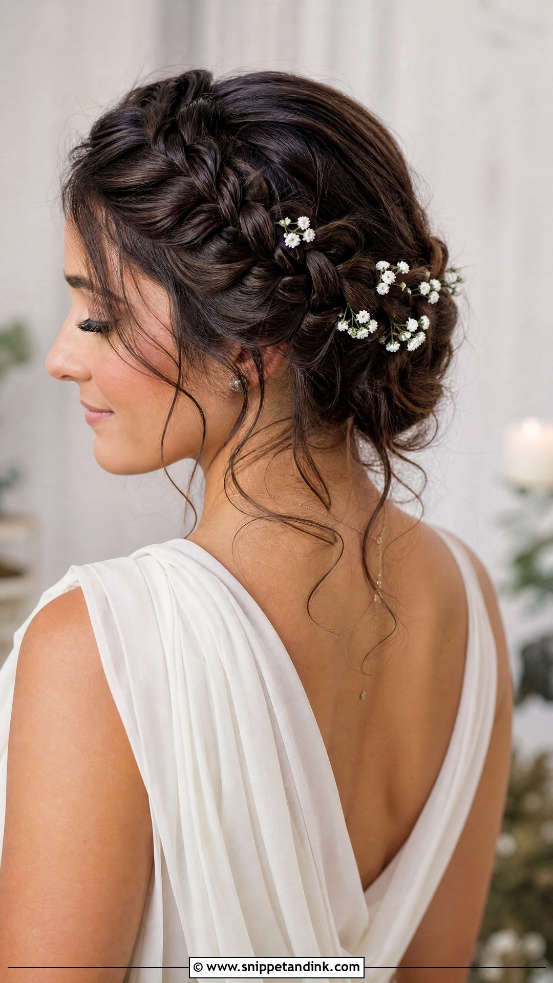 Braided Crown Bridal Hair Tutorial - Snippet and Ink - 15 Bridal Hair Tutorial Videos