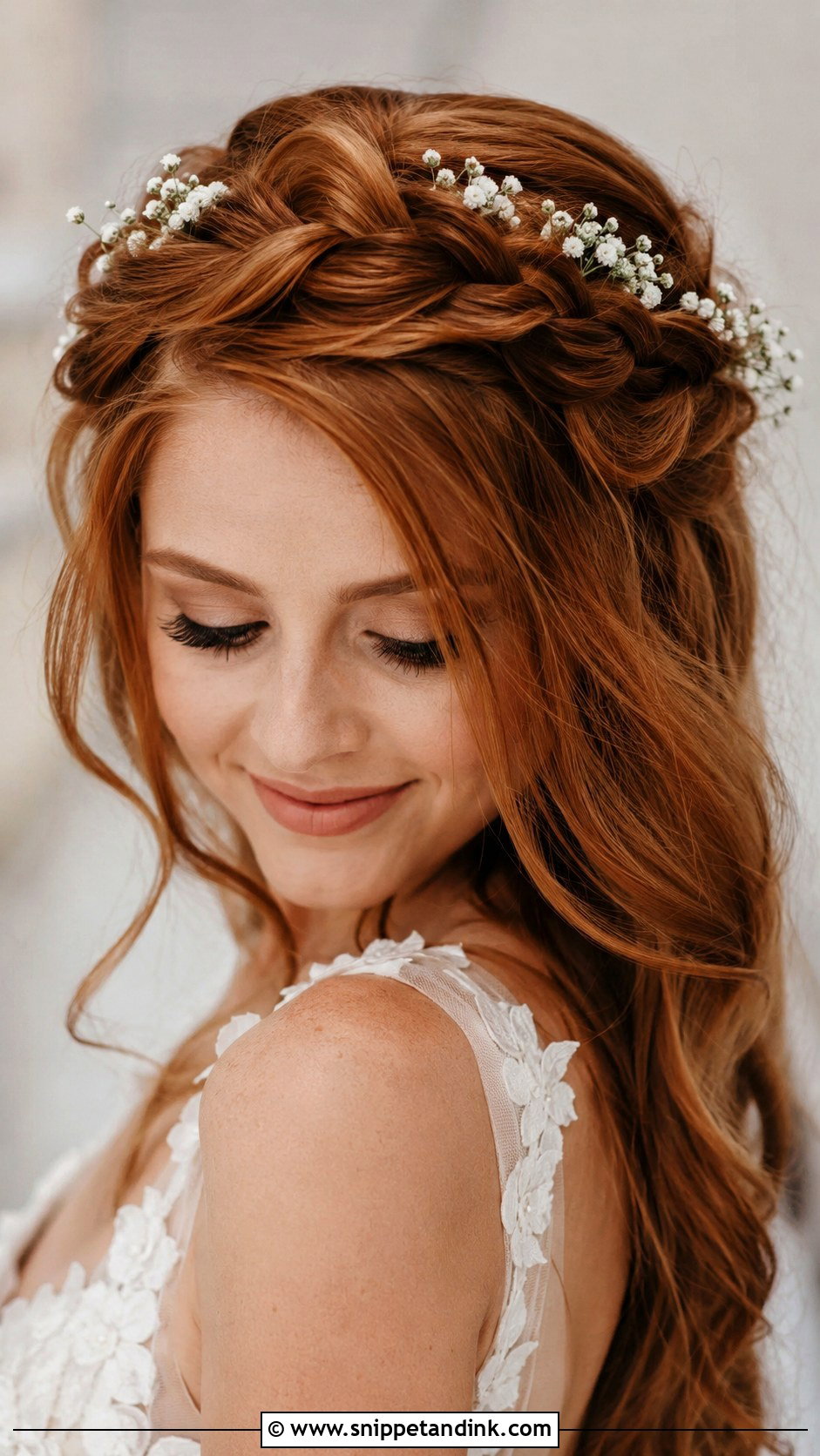Braided Crown Bridal Hairstyle - Snippet and Ink - 15 Romantic Bridal Hairstyles