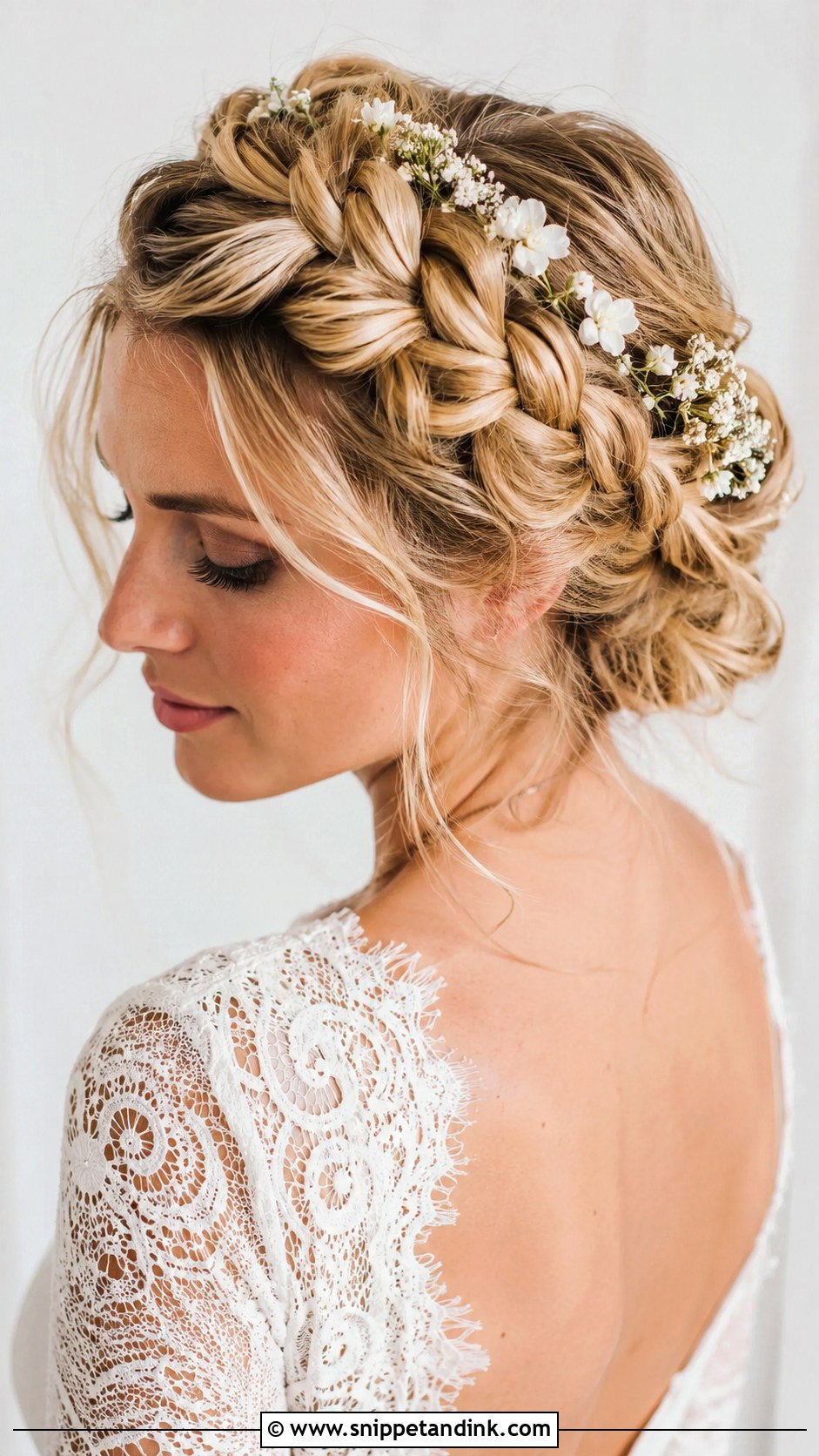 Braided Crown Bridal Hairstyle - Snippet and Ink - 20 Traditional Bridal Hairstyles