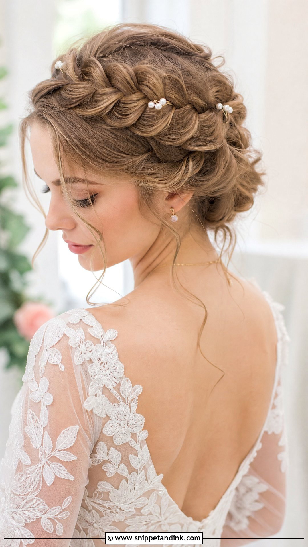 Braided Crown Bridal Hairstyle - Snippet and Ink - 15 Classy Bridal Hairstyles