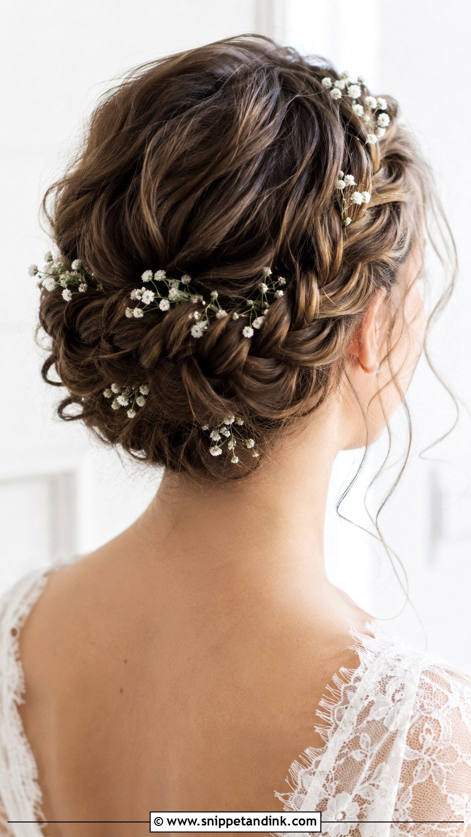 Braided Crown Bridal Updo - Snippet and Ink - 25 Easy Bridal Hairstyles