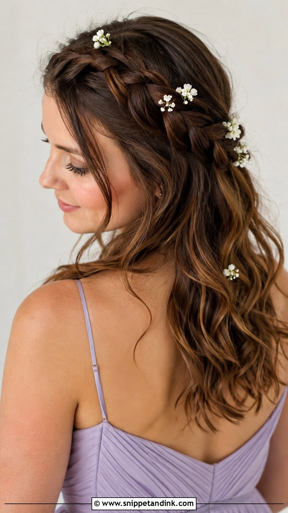 Braided Crown Bridesmaid Hair - Snippet and Ink - 20 Wedding Hair Ideas for Bridesmaids