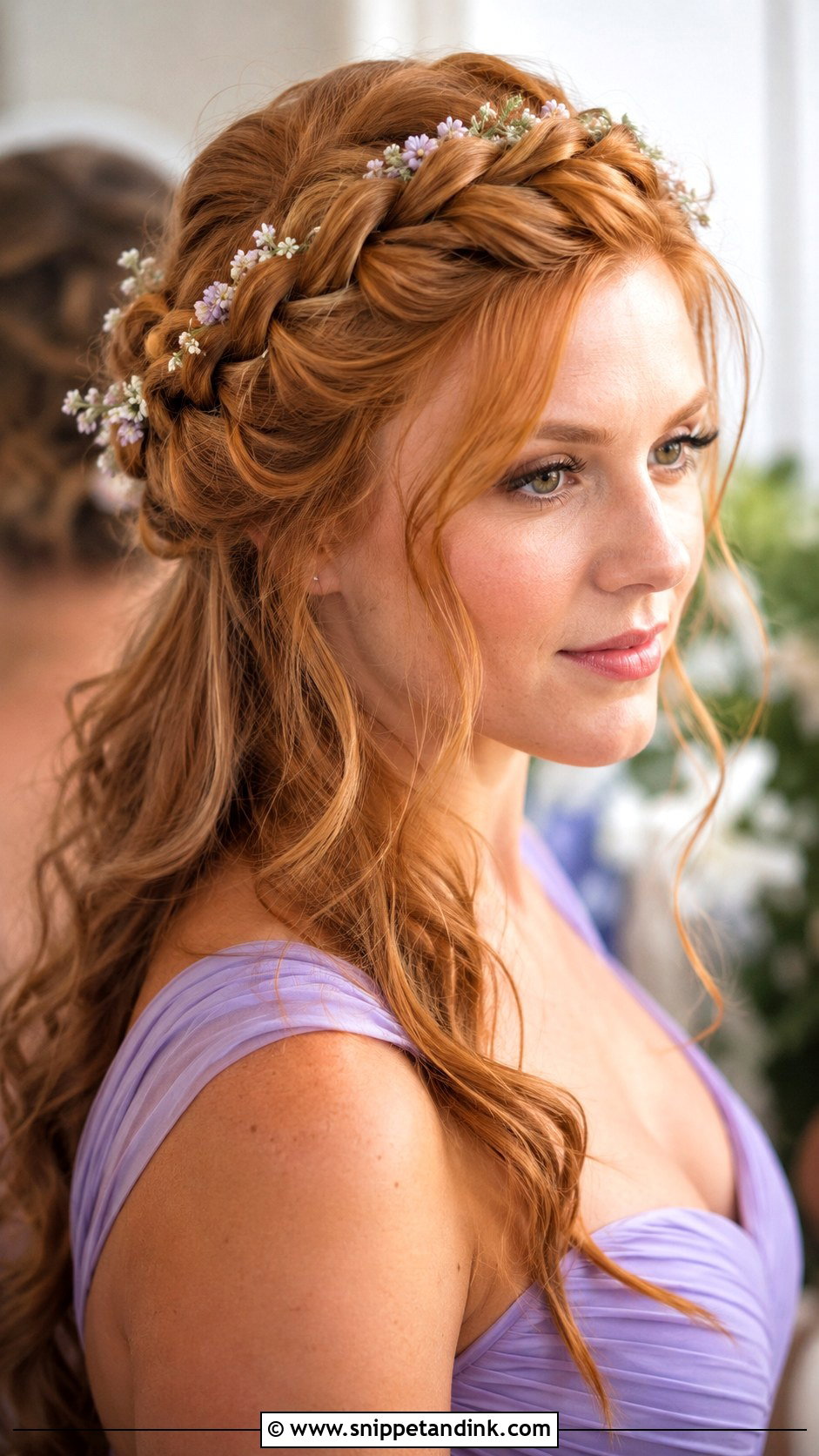Braided Crown Bridesmaid Hairdo - Snippet and Ink - 20 Hairdo for Bridesmaid Ideas