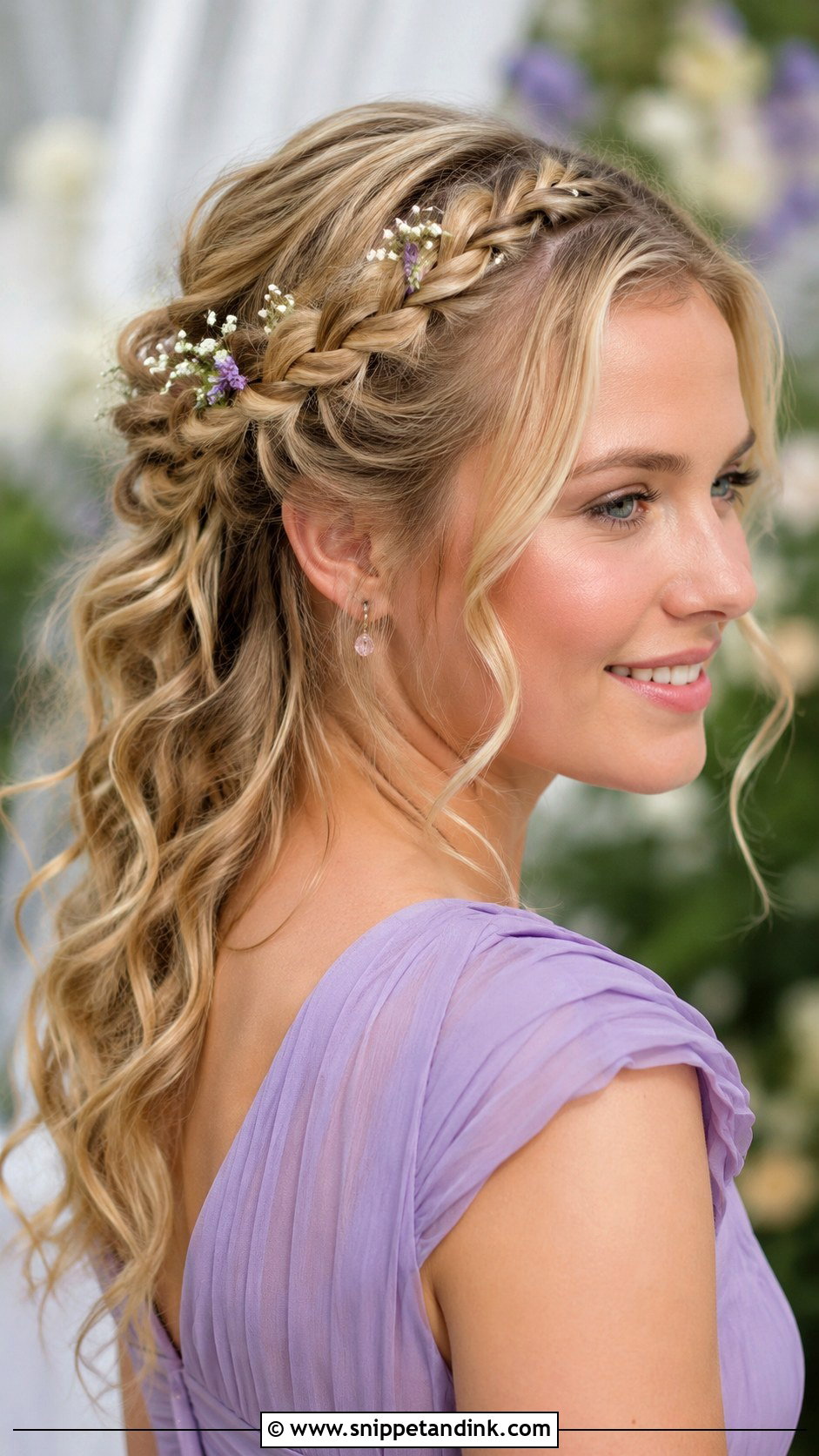 Braided Crown Bridesmaid Hairstyle - Snippet and Ink - 20 Wedding Hair Styles Bridesmaid
