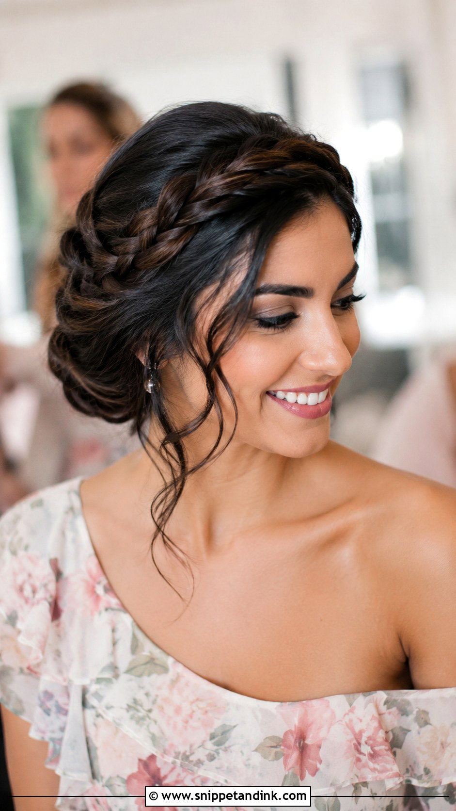 Braided Crown Bridesmaid Hairstyle - Snippet and Ink - 25 Easy Bridesmaid Hairstyles