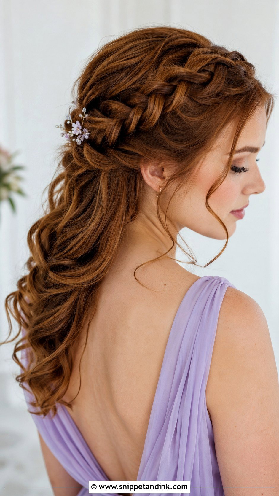 Braided Crown Bridesmaid Hairstyle For Long Hair - Snippet and Ink - 25 Bridesmaid Hairstyles Long Hair