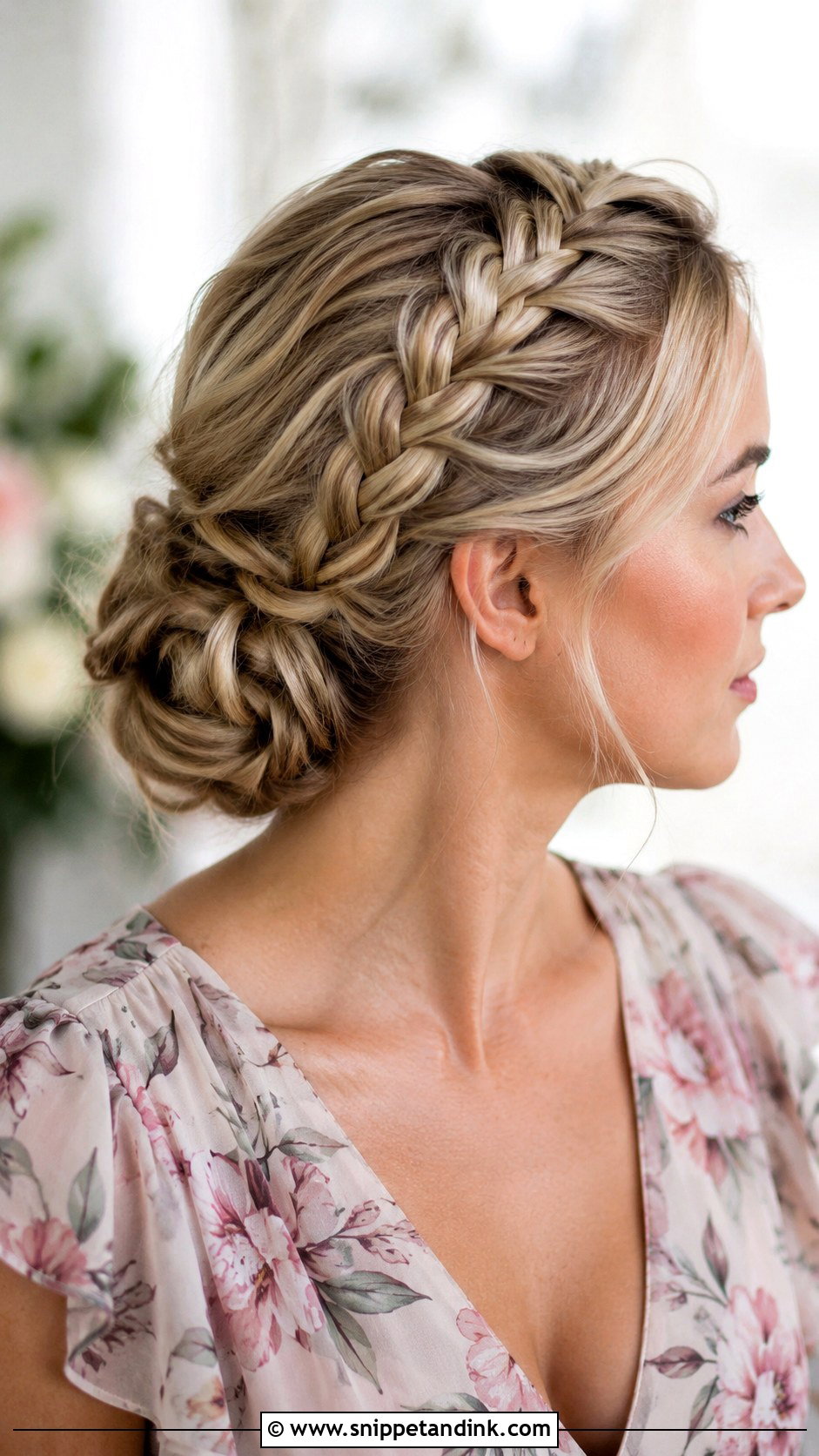 Braided Crown Bridesmaid Updo - Snippet and Ink - 20 Bridesmaid Updos for Long Hair