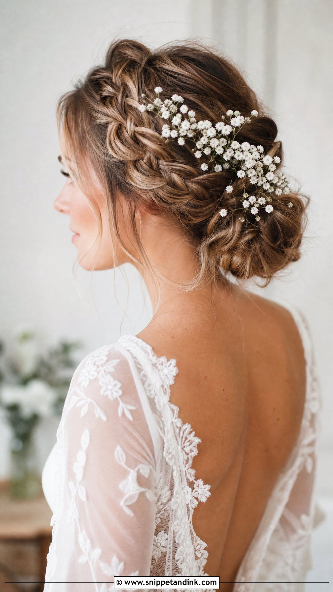 Braided Crown Bun - Snippet and Ink - 20 Bride Hair Up Ideas