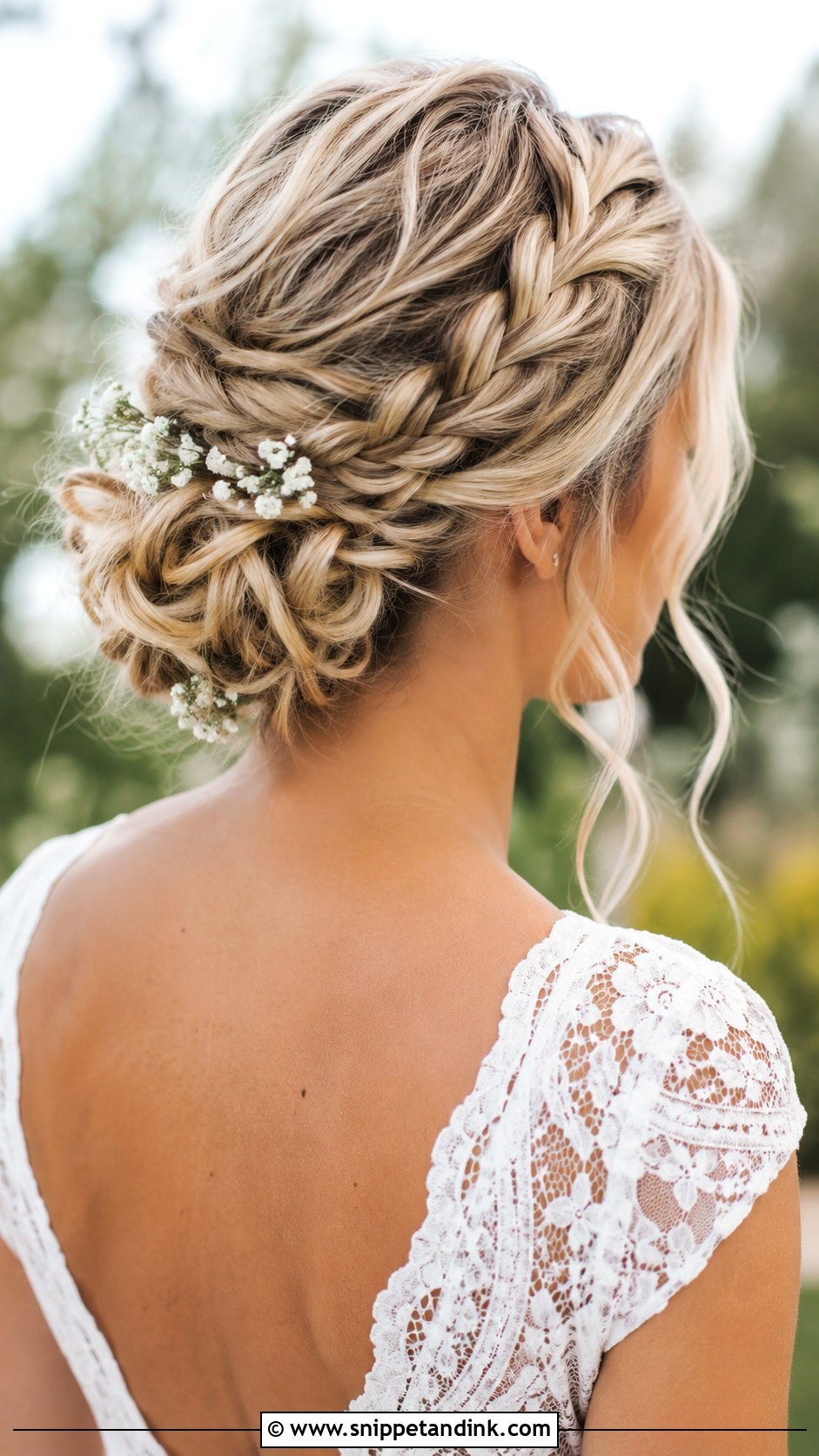 Braided Crown Bun for Wedding Guest - Snippet and Ink - 20 Bun Hairstyles for Wedding Guest