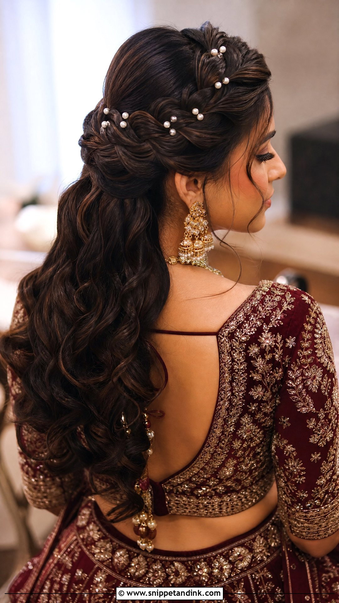 Braided Crown Engagement Hairstyle - Snippet and Ink - 30 Engagement Hairstyles Front Look