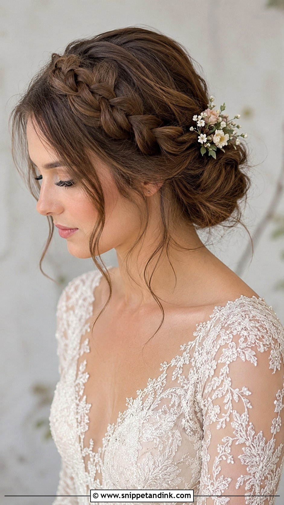 Braided Crown For Fine Hair - Snippet and Ink - 20 Bridal Hair Fine Hair Ideas