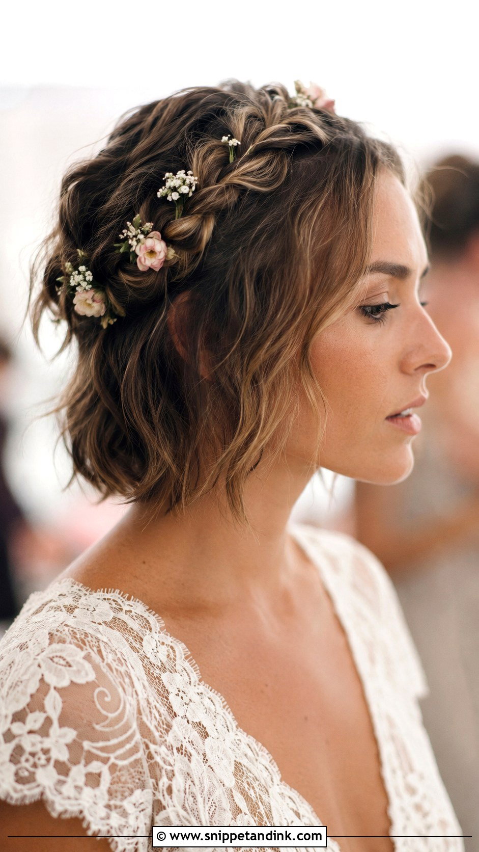 Braided Crown For Short Hair - Snippet and Ink - 25 Short Hairstyle Women for Wedding Ideas