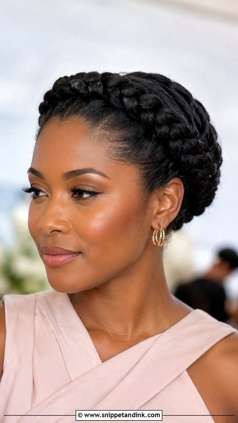 Braided Crown For Wedding Guest Black Hair - Snippet and Ink - 15 Wedding Guest Hairstyles Black Hair
