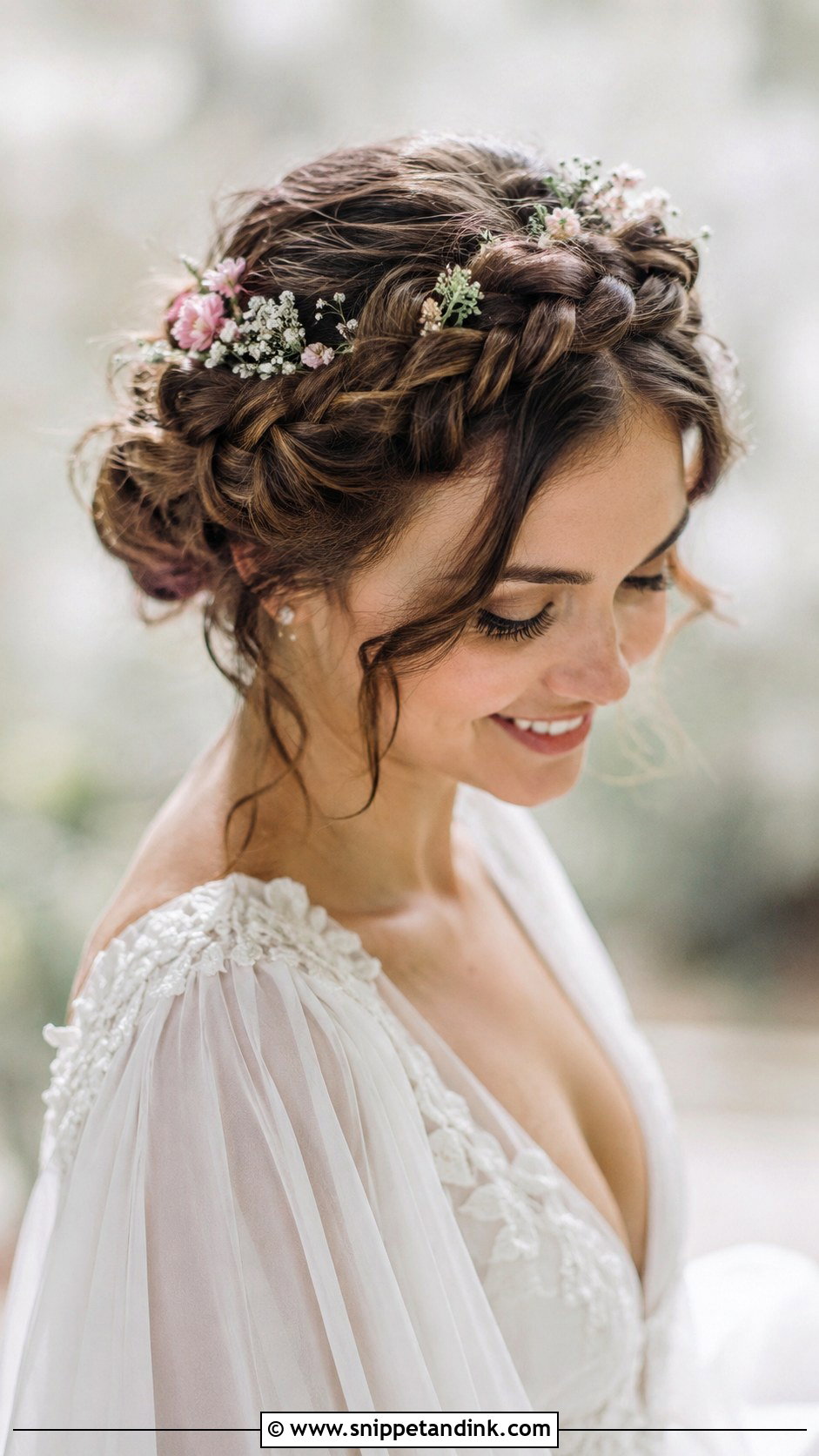 Braided Crown Hairstyle - Snippet and Ink - 20 Modern Wedding Hairstyles