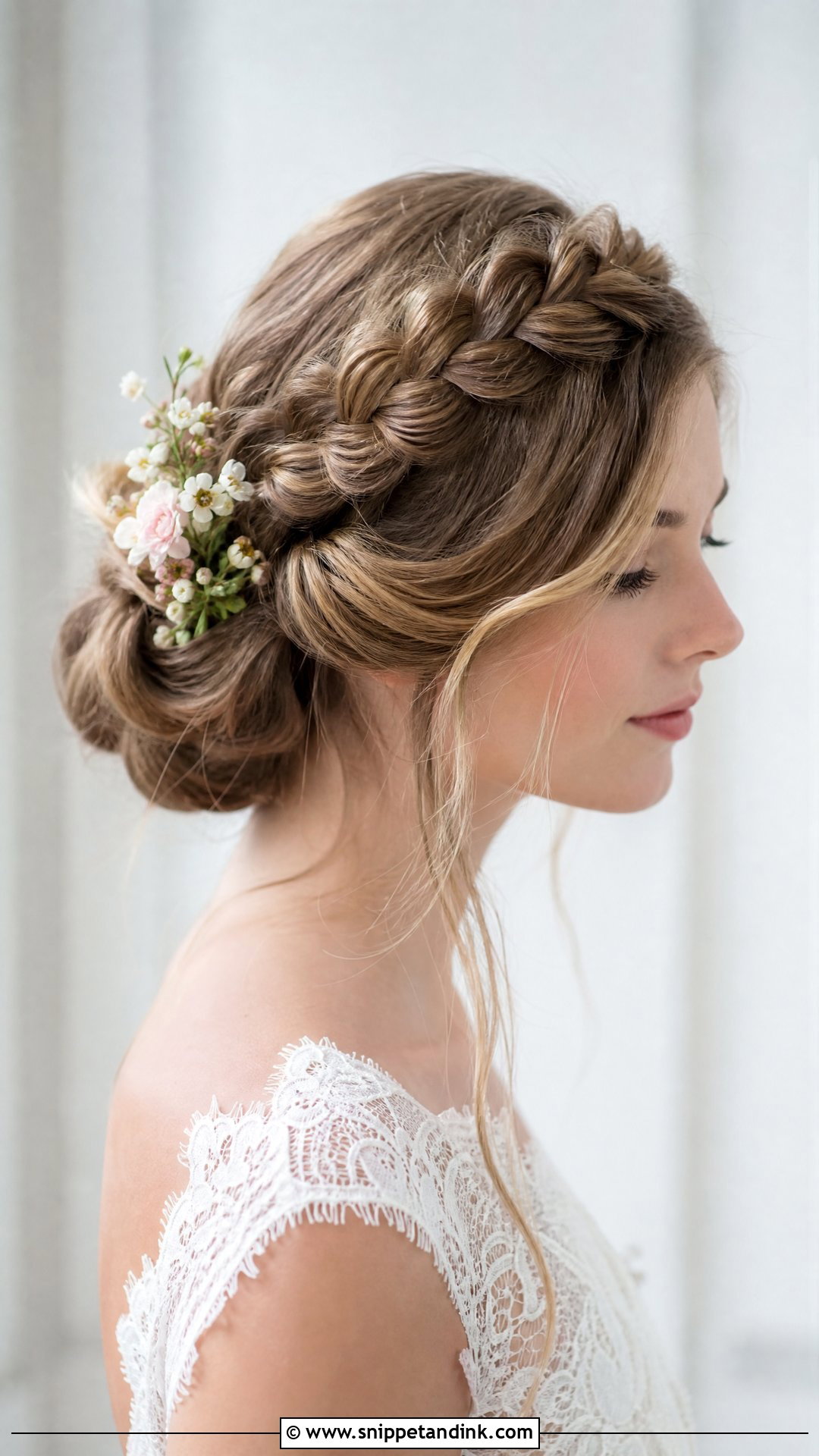 Braided Crown Halo Updo - Snippet and Ink - 20 Wedding Crown Hairstyles