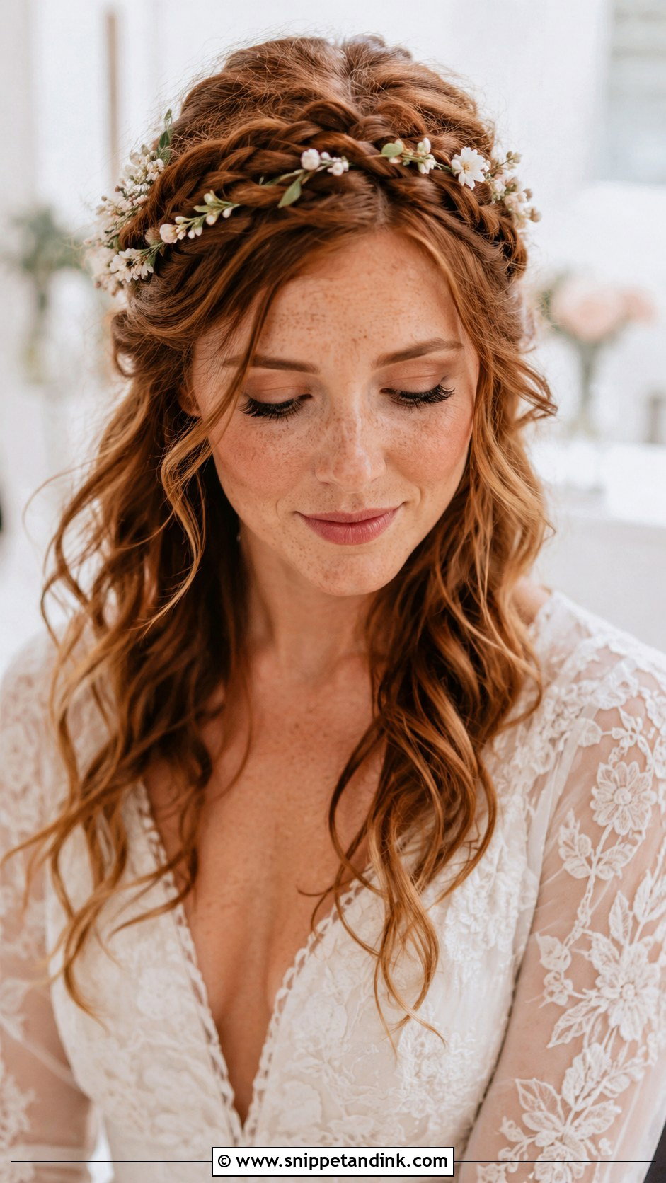 Braided Crown Halo - Snippet and Ink - 20 Bridal Braid Hairstyle Ideas