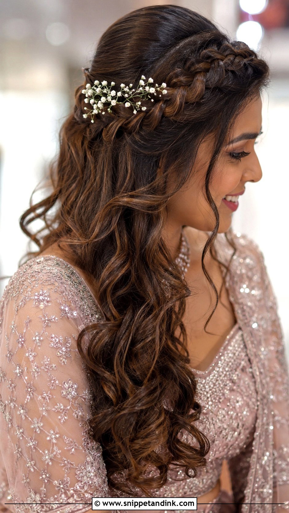 Braided Crown Open Hairstyle - Snippet and Ink - 30 Open Hairstyles for Engagement