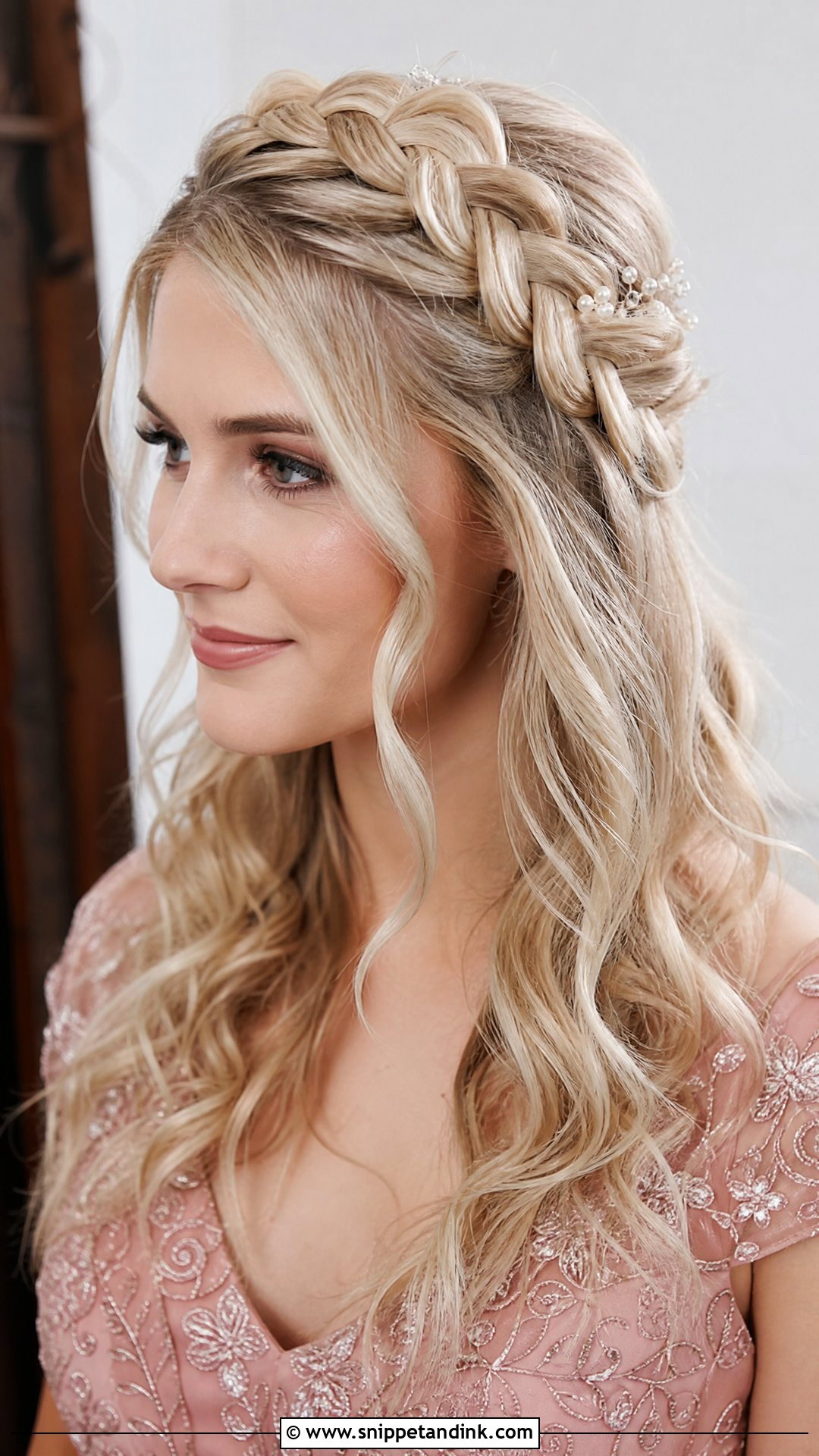 Braided Crown Pageant Hair - Snippet and Ink - 15 Easy Pageant Hair Ideas