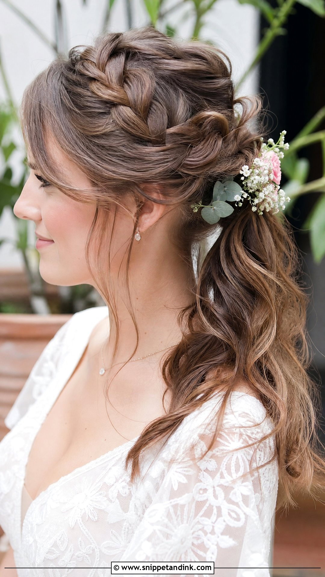 Braided Crown Ponytail - Snippet and Ink - 20 Ponytail Hairstyles for Wedding Guest