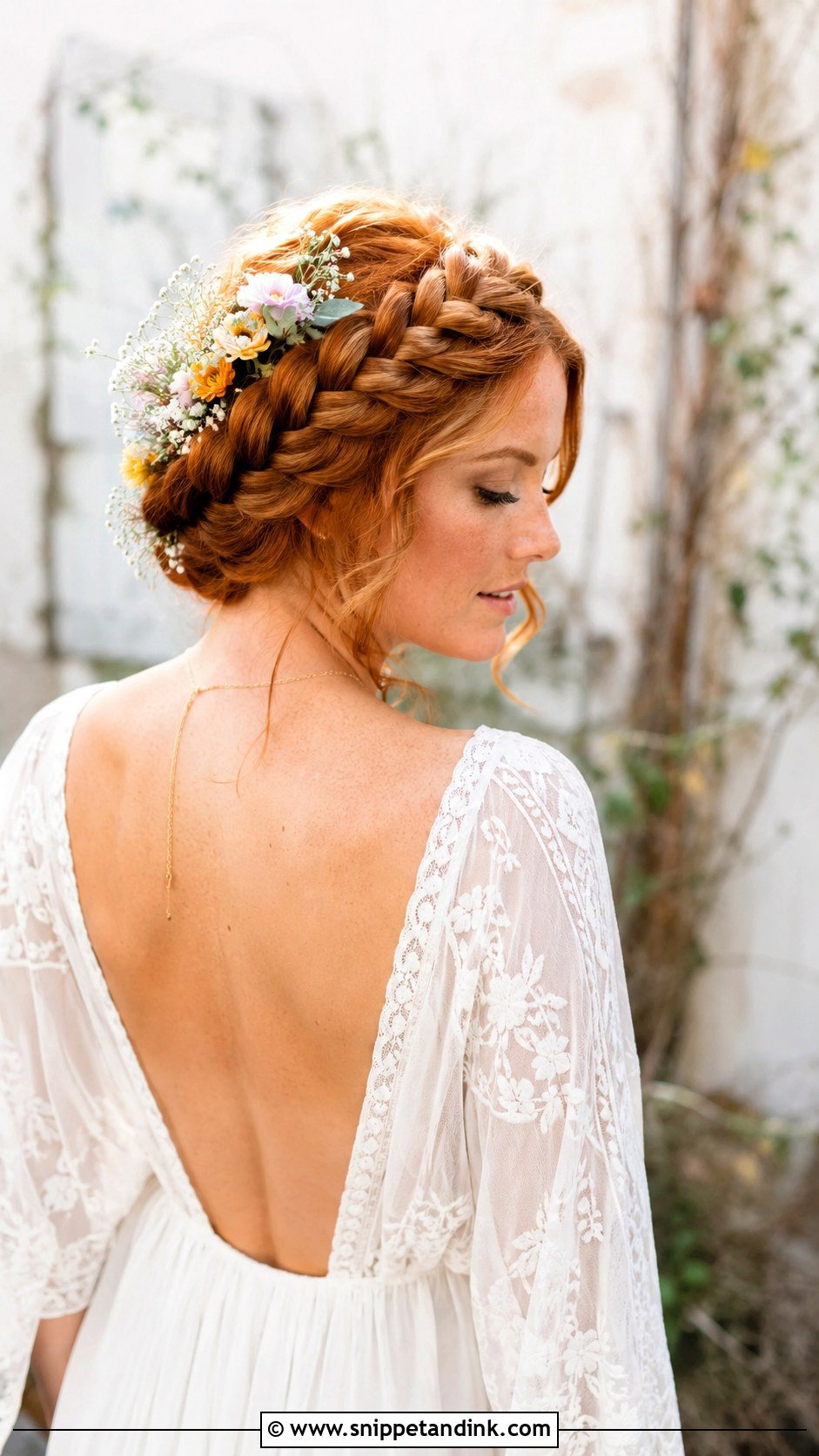 Braided Crown Updo - Snippet and Ink - 25 Wedding Upstyles