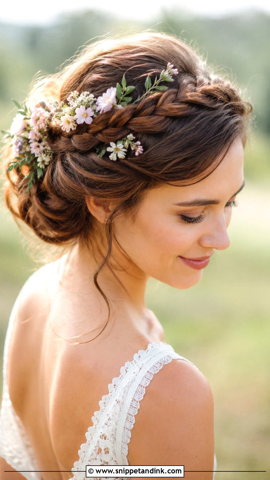 Braided Crown Updo - Snippet and Ink - 30 Hair for Wedding Guest Ideas