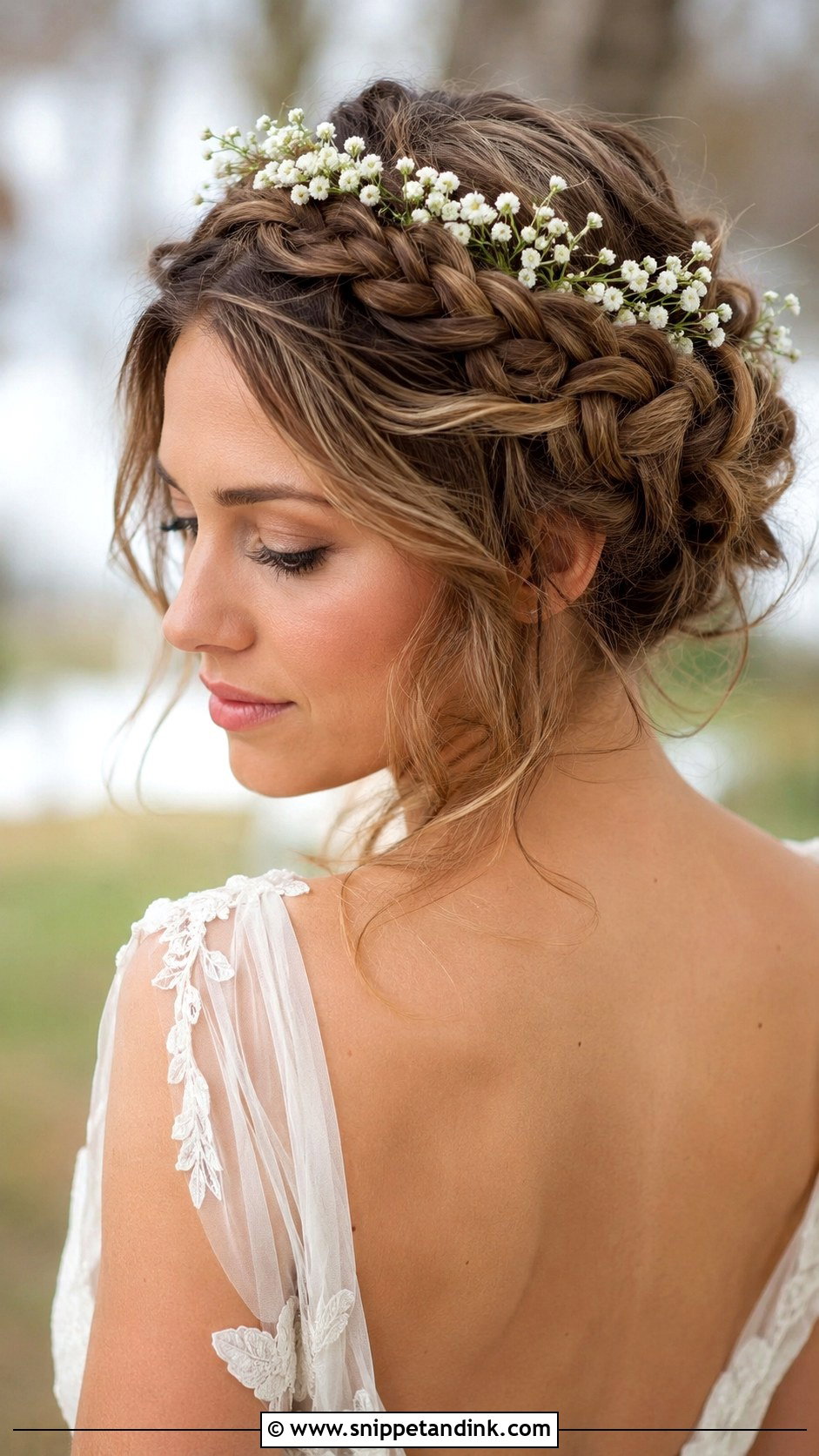 Braided Crown Updo - Snippet and Ink - 30 Hair for Wedding Ideas