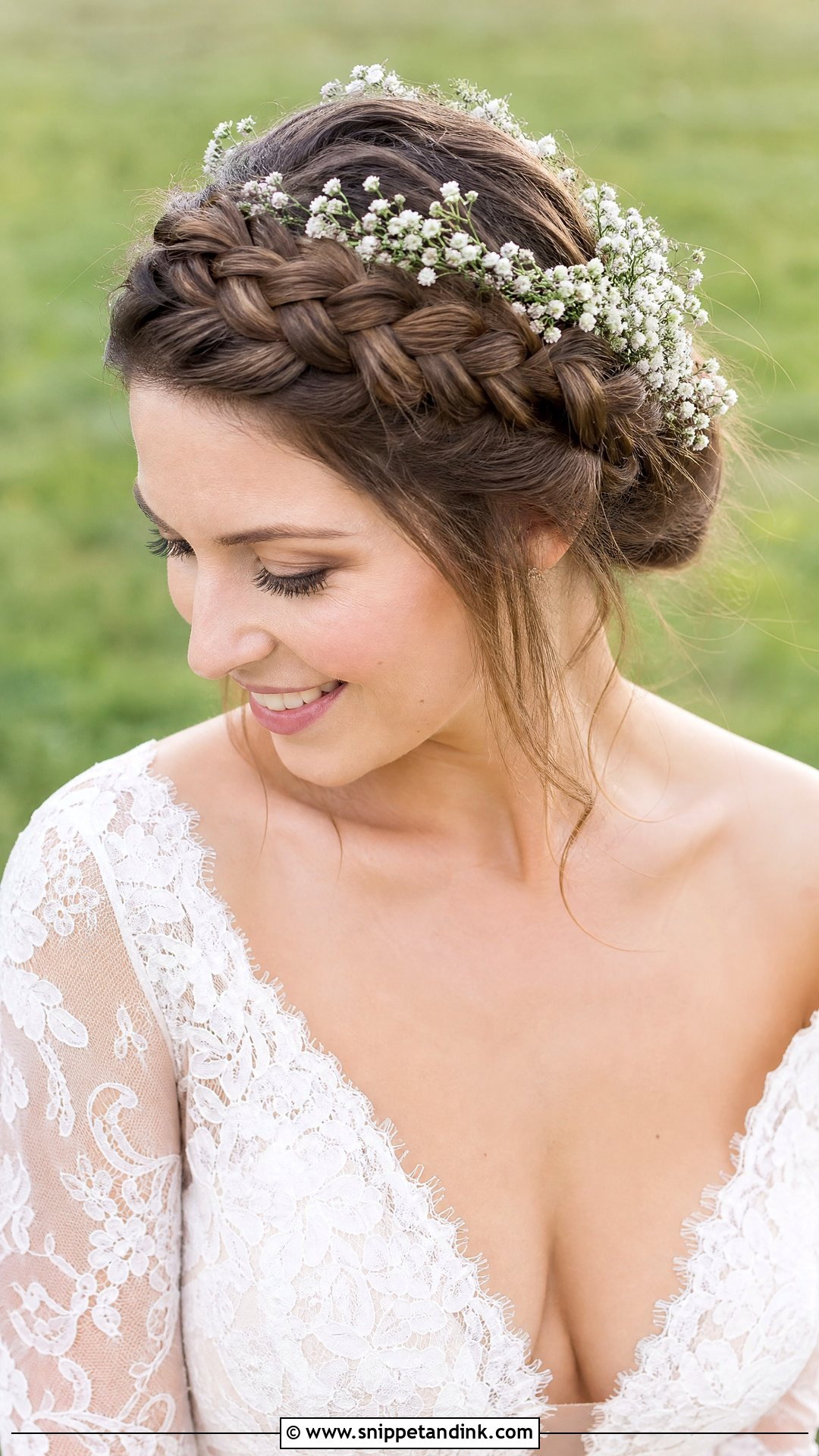 Braided Crown Updo - Snippet and Ink - 20 Bridal Hairstyles Tutorial