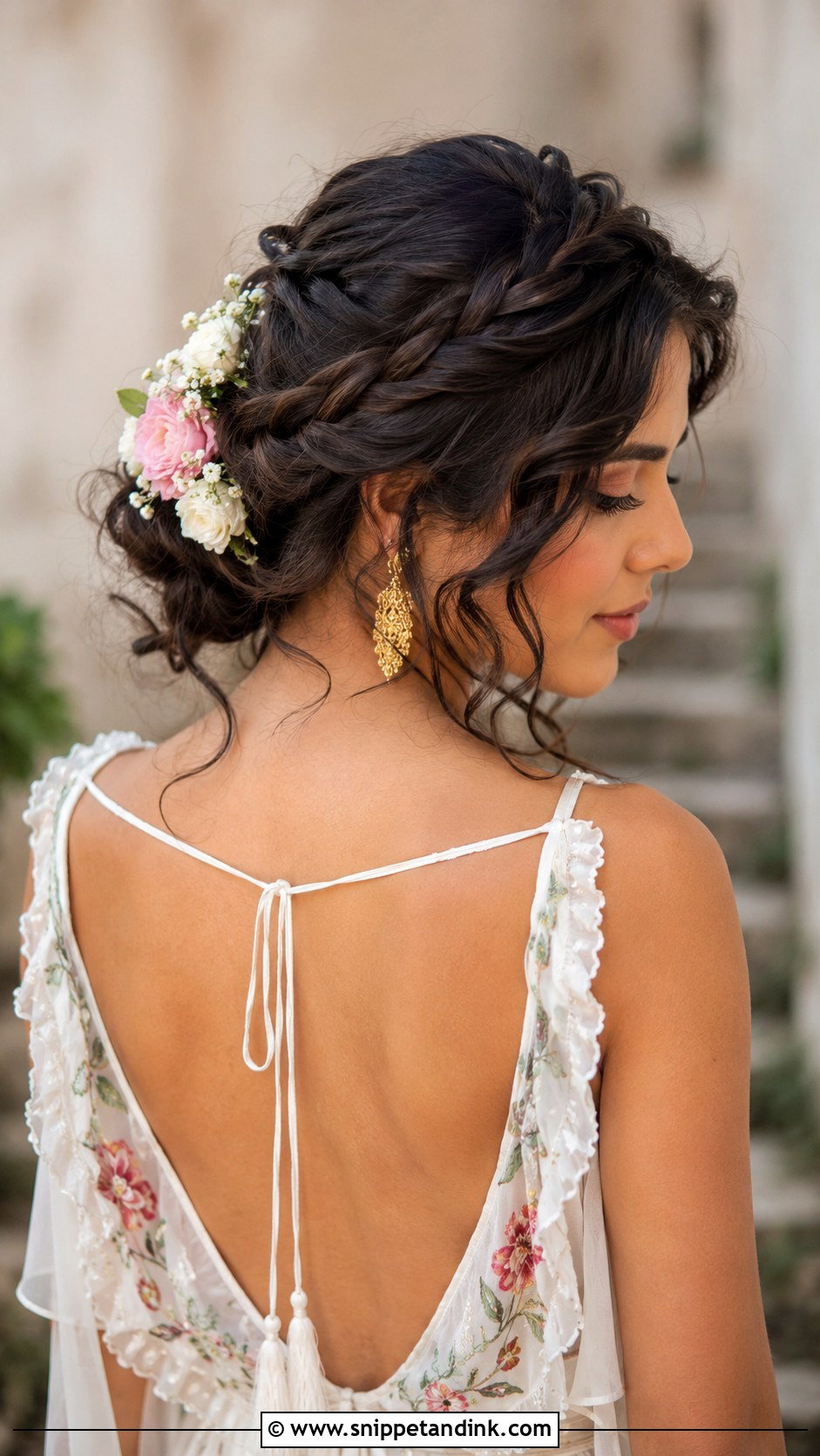 Braided Crown Updo - Snippet and Ink - 30 Hairstyles for Engagement
