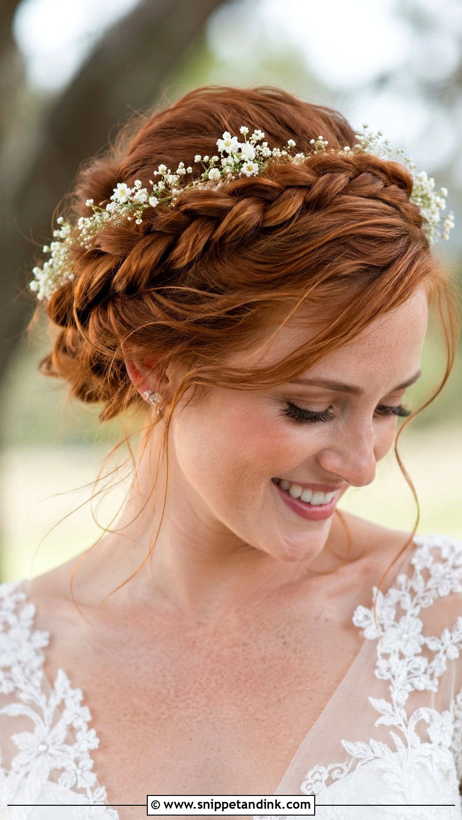 Braided Crown Updo - Snippet and Ink - 30 Simple Wedding Hair Ideas