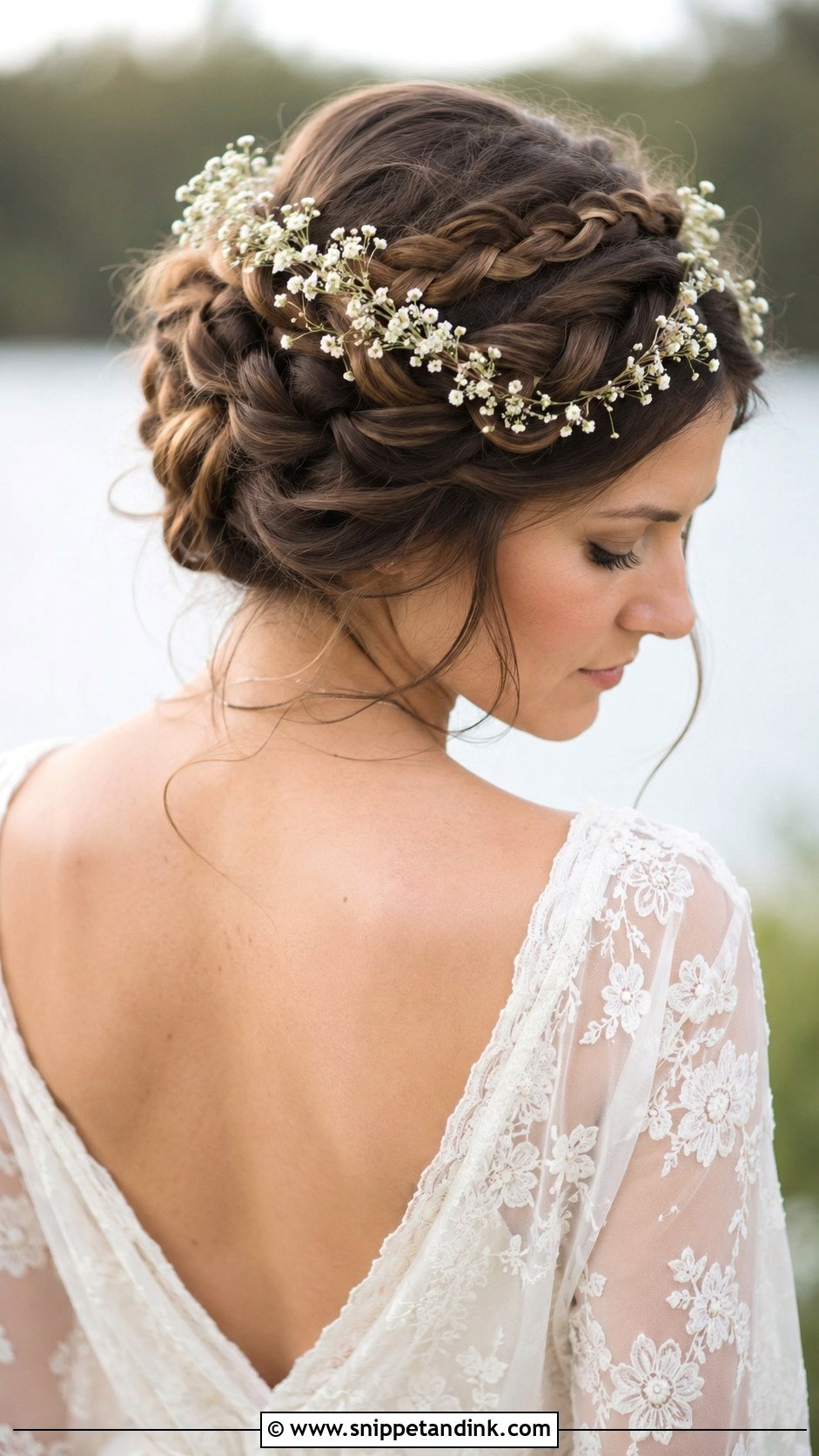 Braided Crown Updo - Snippet and Ink - 30 Wedding Updo Hairstyles